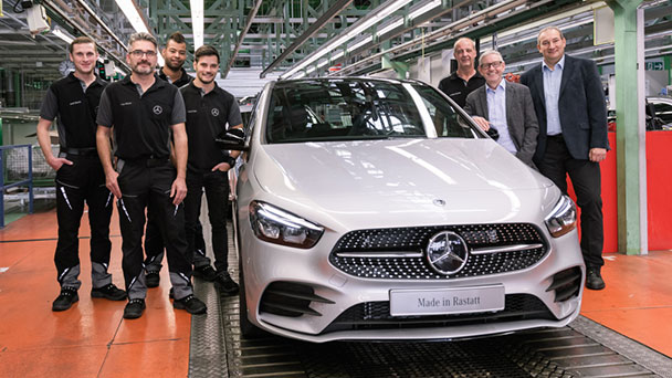 Mercedes-Benz Werk Rastatt startet neue B-Klasse – Fit für digitales Zeitalter