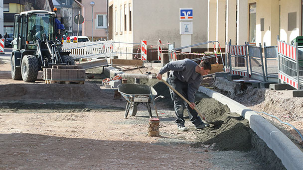 Sanierung der Hauptstraße schreitet voran – Fertigstellung Mitte September