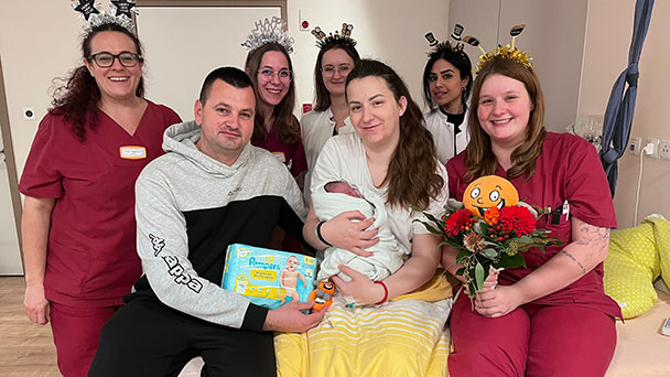 Neujahrsbabys in Baden-Baden – Der kleine David war der erste Erdenbürger dieser Nacht