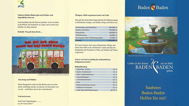 Stadtbild-Chef Wolfgang Niedermeyer zu Sauberkeitsmaßnahmen“ – „Alles schon einmal da gewesen in Baden-Baden“