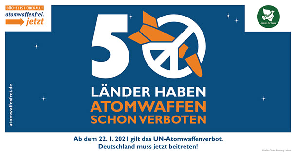 Vertrag für Atomwaffenverbot ab morgen in Kraft – Mayors for Peace Flagge auch in Baden-Baden