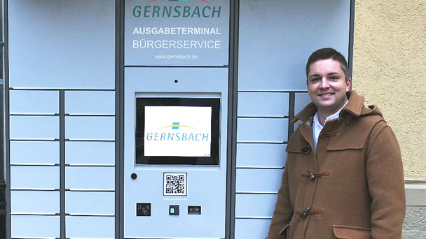Rathaus Gernsbach mit High-Tech-Bürgerservice – Ausweise kontaktlos abholen – Nur vier Gemeinden in Baden-Württemberg