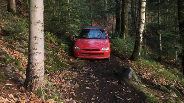 "Verlassenes Auto im Wald“ in Ebersteinburg – Rätsel gelöst – Eine traurige Geschichte