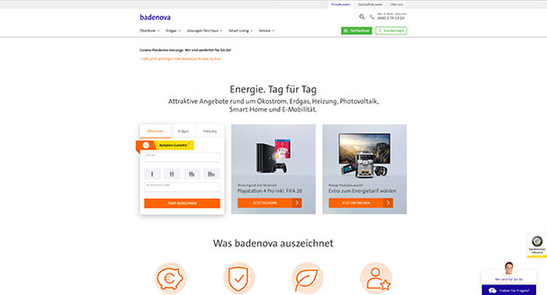 Energieversorger Badenova mit zertifiziertem Online-Standard – „Sicher und komfortabel“