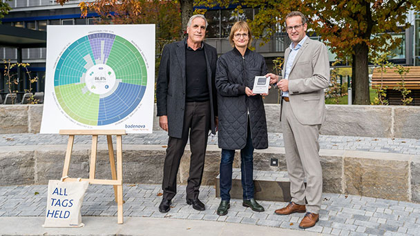 Vorbild bei nachhaltigem Bauen – Badenova-Neubau ausgezeichnet Vorbild bei nachhaltigem Bauen – Badenova-Neubau ausgezeichnet