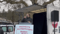 Peter Hank will Oberbürgermeister in Baden-Baden werden – Ankündigung während Corona-Demo mit über 1.000 Teilnehmern