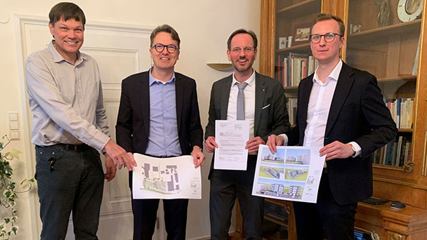 Erinnerung an ehemalige grüne Fraktionschefin Beate Böhlen – „Die Reichen in die Innenstadt, die Armen in die Vorstadt“ – Baugenehmigung für Großprojekt „Wohnen-Arbeiten-Rheinstraße 195“ übergeben