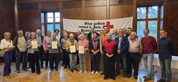 Stadtrat Werner Schmoll als Stellvertreter des Oberbürgermeisters – Ehrenamtliche Blutspender geehrt 