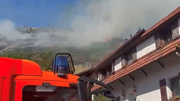 Viel Lob für Baden-Badener Feuerwehr – Brand in den Reben – Offenbar keine Gebäude in Neuweier betroffen 