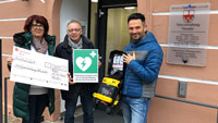 CDU-Ortsverband Bühl spendet 300 Euro für Defibrillator – Jährlich sterben 100.000 Menschen in Deutschland an plötzlichen Herztod