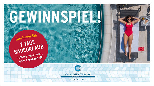Gewinnen Sie Urlaubsstunden in der Caracalla Therme! 