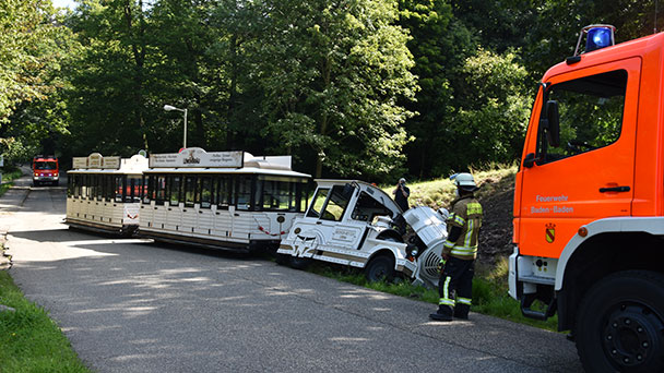 Baden-Badener City-Bahn verunglückt – Fahrer schwer verletzt