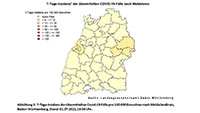 Baden-Baden wie festgenagelt – 7-Tage-Inzidenz weiter 21,7 – Landkreis Rastatt 10,8 – Baden-Württemberg 5,8