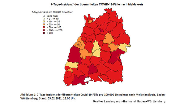 Baden-Baden steigt erneut – 7-Tage-Inzidenz nun 39,9 – Landkreis Rastatt mit 44,5 fast gleichauf Baden-Baden steigt erneut – 7-Tage-Inzidenz nun 39,9 – Landkreis Rastatt mit 44,5 fast gleichauf