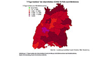 Vier neue Corona-Todesfälle in Baden-Baden und Landkreis Rastatt – 248 COVID-Fälle auf Intensivstationen in Baden-Württemberg – 7-Tage-Inzidenzen auf hohem Niveau stabil