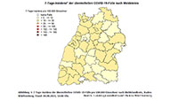 7-Tage-Inzidenz in Baden-Baden wieder gestiegen – Heute 27,2 – Landkreis Rastatt 14,3 – Stadt Karlsruhe 19,5