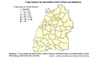 Baden-Baden bleibt hartnäckig bei 19,9 – Landkreis Rastatt 9,5 – 720 Delta-Fälle landesweit
