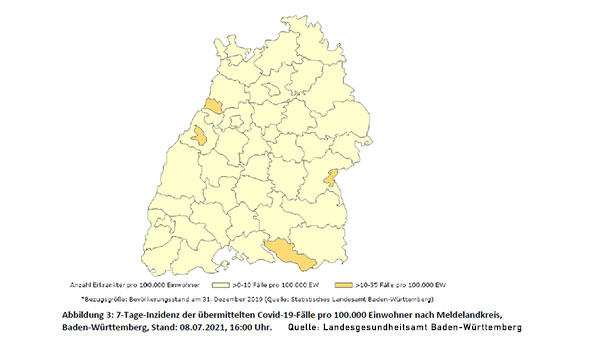Baden-Baden bleibt einsam an der Spitze in Baden-Württemberg – Auch 7-Tage-Inzidenz in Stadt Karlsruhe legt wieder zu – Landkreis Rastatt 3,9 Baden-Baden bleibt einsam an der Spitze in Baden-Württemberg – Auch 7-Tage-Inzidenz in Stadt Karlsruhe legt wieder zu – Landkreis Rastatt 3,9