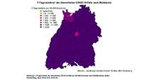 Hospitalisierungsinzidenz bleibt auf hohem Niveau – Weniger Patienten auf Intensivstationen – 7-Tage-Inzidenz Baden-Baden 1.478,8 – Landkreis Rastatt 1.576,1