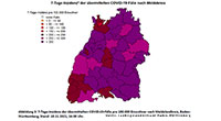 7-Tage-Inzidenz in Baden-Württemberg erstmals über 300 – Ein neuer Corona-Todesfall im Landkreis Rastatt – Inzidenz in Baden-Baden 227,2 