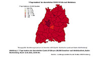 Niedrigste 7-Tage-Inzidenz in Baden-Baden und Landkreis Tübingen – Landkreis Rastatt deutlich höher