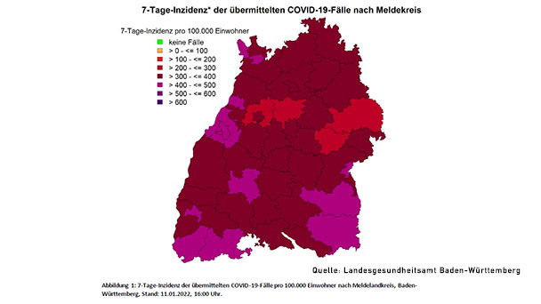 Baden-Baden droht Ausgangssperre – 7-Tage-Inzidenz steigt auf 447,3 – Landkreis Rastatt bei 402,9