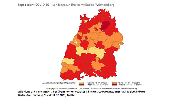 Baden-Baden steigt auf 7-Tage-Inzidenz 32,6 – Landkreis Rastatt steigt leicht auf 48,0 – Landkreis Karlsruhe sinkt leicht auf 64,3 Baden-Baden steigt auf 7-Tage-Inzidenz 32,6 – Landkreis Rastatt steigt leicht auf 48,0 – Landkreis Karlsruhe sinkt leicht auf 64,3