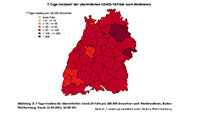 7-Tage-Inzidenz in Baden-Baden verharrt über 130 – Landkreis Rastatt steigt weiter leicht auf 174,6 – Baden-Württemberg steigt auf 139,5
