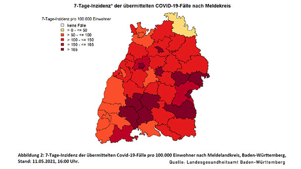 Baden-Baden macht gewaltigen Sprung – 7-Tage-Inzidenz nun unter 100 – Auch Landkreis Rastatt sinkt weiter