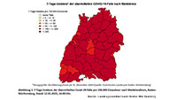 Baden-Baden mit niedrigstem Wert in Baden-Württemberg – Auch Stadtkreis Karlsruhe unter 100 bei 7-Tage-Inzidenz – Landkreis Rastatt 132,7