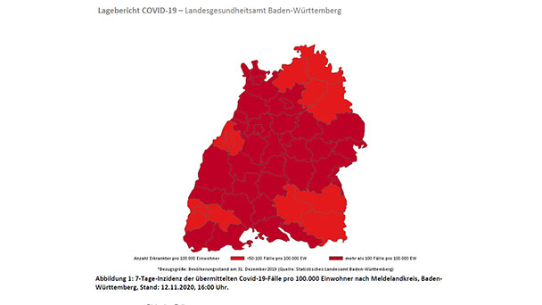 Baden-Baden fällt wieder deutlich auf 68,9 – Auch Landkreis Rastatt verbessert sich bei 7-Tage-Inzidenz – Werte in Stadt- und Landkreis Karlsruhe steigen weiter