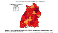 Nun wird es auch eng für Baden-Baden – Landkreis Rastatt mit 132,7 erneut zweithöchster Wert im Land – Auch Stadt- und Landkreis Karlsruhe steigen weiter
