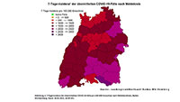 Corona-Zahlen in Baden-Baden und Landkreis Rastatt auf hohem Niveau stabil – Hospitalisierungsinzidenz Baden-Württemberg unverändert 6,7