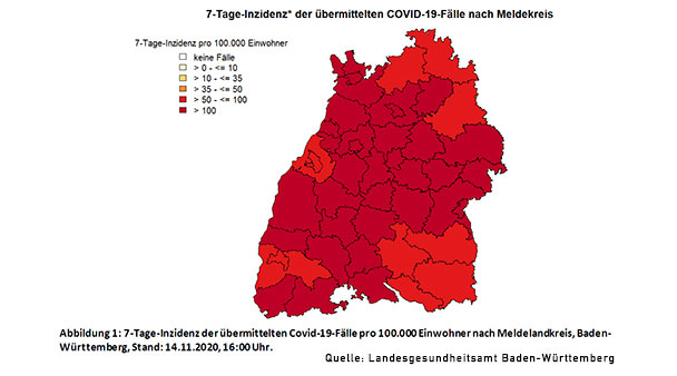 Baden-Baden steigt wieder auf 81,5 bei 7-Tage-Inzidenz – Landkreis Rastatt sinkt deutlich auf 88,6 – Ortenau steigt weiter 168,9