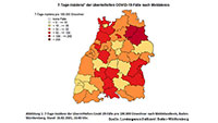 7-Tage-Inzidenz Baden-Baden 36,2 – Landkreis Rastatt 48,8 – Landkreis Karlsruhe 62,0 – Landkreis Emmendingen mit bestem Wert in Baden-Württemberg