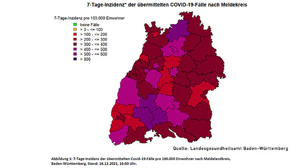 7-Tage-Inzidenz sinkt in Baden-Württemberg weiter – Baden-Baden jetzt 303,0 – Landkreis Rastatt 368,0 7-Tage-Inzidenz sinkt in Baden-Württemberg weiter – Baden-Baden jetzt 303,0 – Landkreis Rastatt 368,0