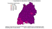 7-Tage-Inzidenz in Baden-Württemberg 397,7 – Baden-Baden 348,1 – Rastatt 383,0
