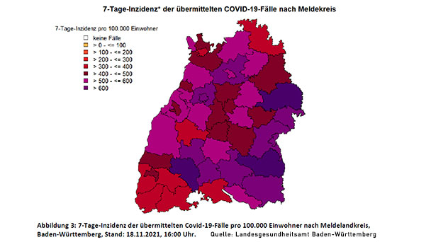 7-Tage-Inzidenz in Baden-Württemberg jetzt über 400 – Baden-Baden 376,9 – Rastatt 403,7 7-Tage-Inzidenz in Baden-Württemberg jetzt über 400 – Baden-Baden 376,9 – Rastatt 403,7
