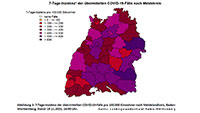 7-Tage-Inzidenz in Baden-Württemberg jetzt über 421,3 – Drei neue Corona-Todesfälle in Baden-Baden und Landkreis Rastatt