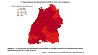 Baden-Baden steigt weiter auf Inzidenz-Wert 110,5 – Landkreis Rastatt nun fast gleichauf mit 110,6 – Mannheim Höchstwert mit 243,4