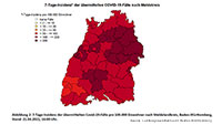 7-Tage-Inzidenz in Baden-Baden steigt weiter auf 177,6 – Landkreis Rastatt 206,1 – Baden-Württemberg 182,9