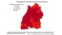 Baden-Baden mit 106,9 dritter Tag in Folge 7-Tage-Inzidenz über 100 – Landkreis Rastatt 108,5 – Mannheim 243,1 weiter mit Höchstwert