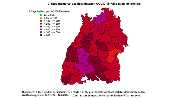 LGA meldet deutlichen Anstieg von Omikron-Infektionen in Baden-Württemberg – 7-Tage-Inzidenz sinkt aber noch – Ein neuer Todesfall im Landkreis Rastatt LGA meldet deutlichen Anstieg von Omikron-Infektionen in Baden-Württemberg – 7-Tage-Inzidenz sinkt aber noch – Ein neuer Todesfall im Landkreis Rastatt