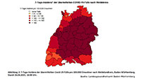 Landesgesundheitsamt meldet bisherigen Höchstwert für Baden-Baden – 7-Tage-Inzidenz 199,3 – Landkreis Rastatt sinkt auf 185,9 