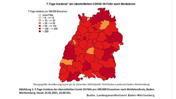 Ein großer Lichtblick – Baden-Baden mit landesweitem Tiefstwert – Auch 7-Tage-Inzidenz im Landkreis Rastatt sinkt weiter