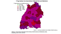 Alle Corona-Werte gehen zurück – 7-Tage-Inzidenz sinkt landesweit erstmals seit Wochen – Baden-Baden und Landkreis Rastatt fallen deutlich – Auch Hospitalisierungsinzidenz sinkt