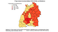 COVID-Neuinfektionen sinken auf breiter Front – 7-Tage-Inzidenz in Baden-Baden jetzt 43,5 – Auch Landkreis Rastatt sinkt deutlich – Stadt- und Landkreis Karlsruhe unter 50