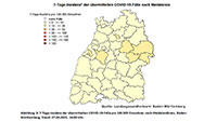 Baden-Baden erholt sich nicht – 7-Tage-Inzidenz weiter 25,4 – Landkreis Rastatt bleibt bei 6,5 – Stadt Karlsruhe sinkt auf 1,3