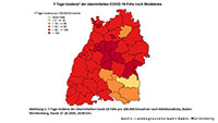 Stadtkreis Baden-Baden bleibt bei Inzidenz-Wert 58,0 – Landkreis Rastatt steigt auf 95,9 – Höchster Wert weiterhin für Stadtkreis Heilbronn 148,5