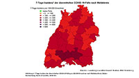Zwei neue Corona-Todesfälle im Landkreis Rastatt – Omikron-Infektionen steigen weiter – 14,6 Prozent mehr als am Vortag – 7-Tage-Inzidenz fällt weiter